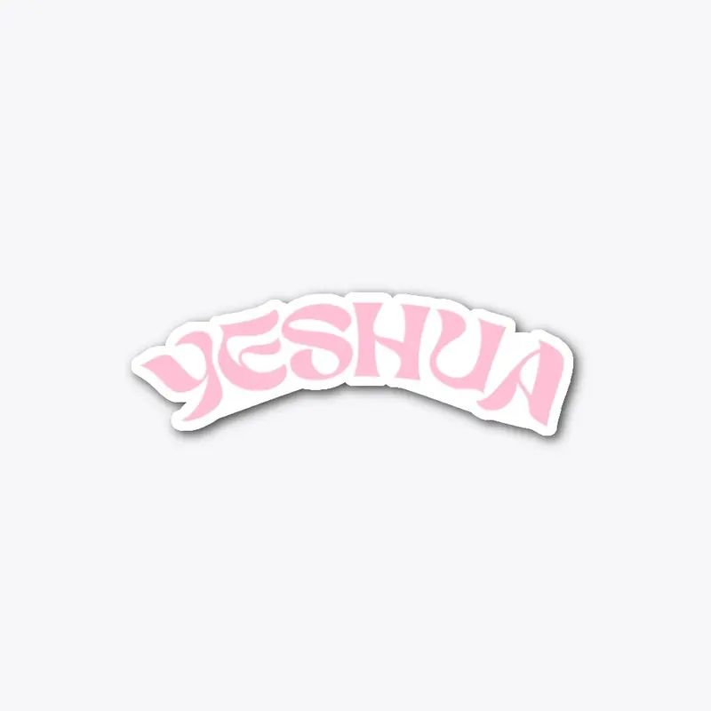 Yeshua sticker pink 