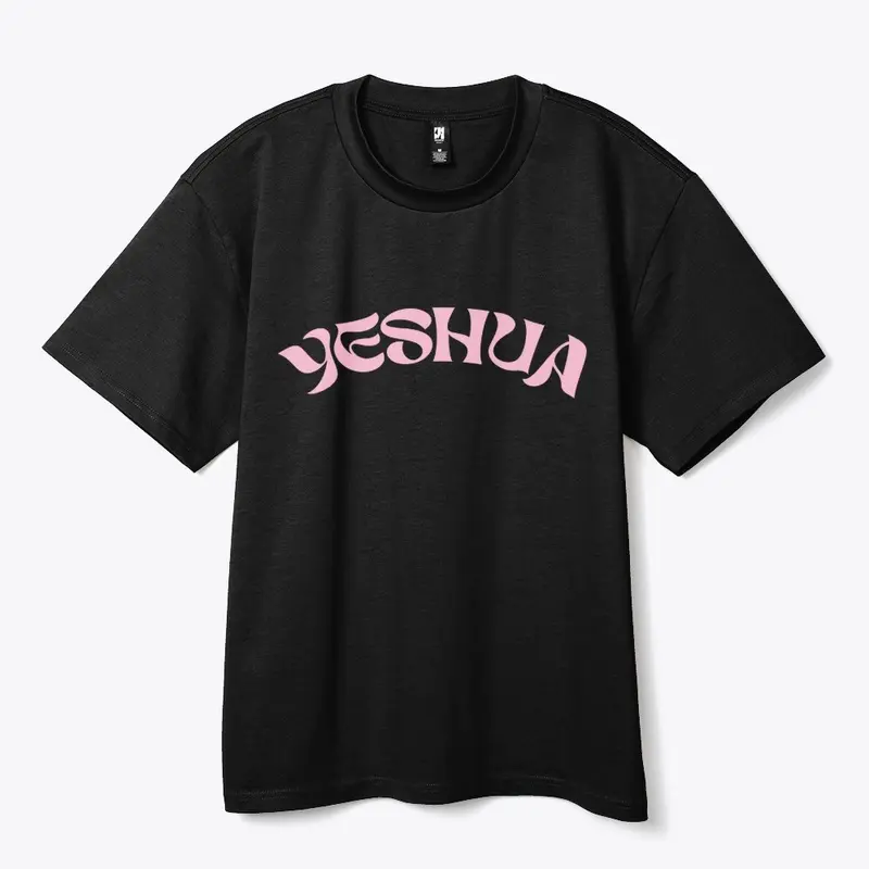 Yeshua tee (pink letters)